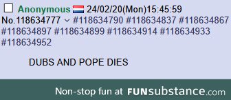 Dutchman on /int/ with the prediction
