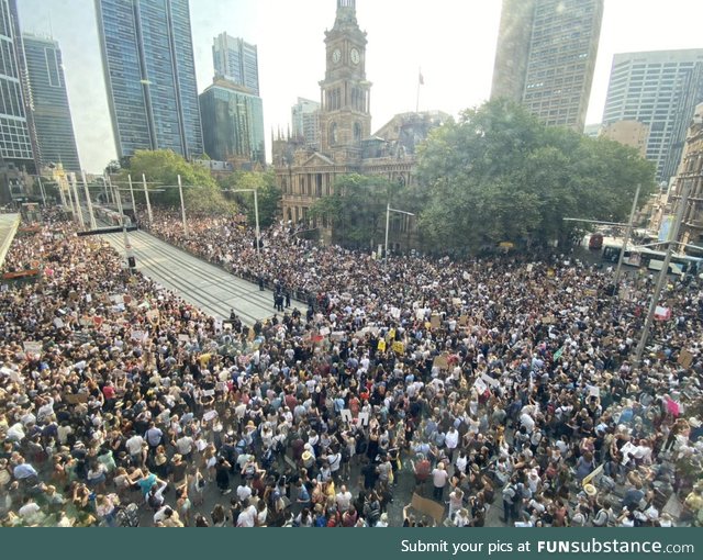 Australians flood the streets of Sydney, demanding action on climate change and the