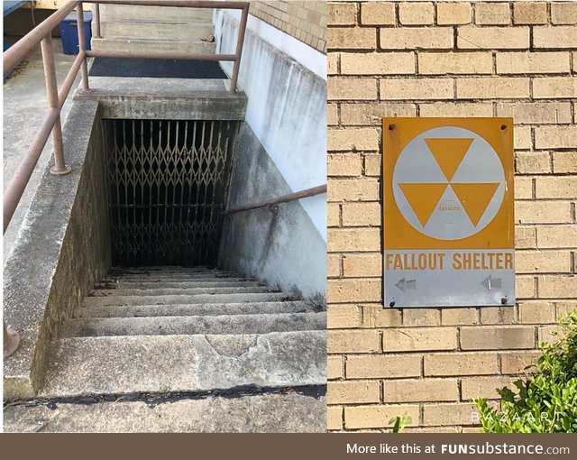 A local Post Office still has a fallout shelter complete with creepy entrance
