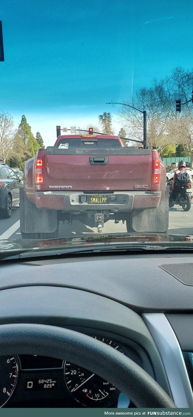 Well, you gotta give it to him. He's got a big truck. (OC)