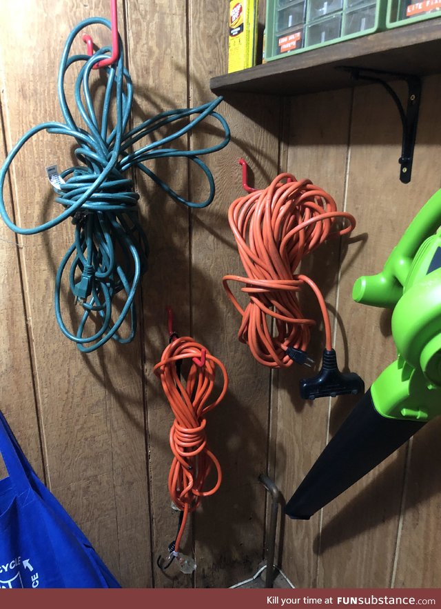 I think my husband’s going to realize I borrowed one of his extension cords