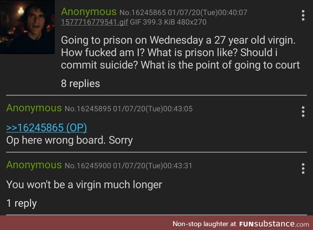 Anon is going to prison