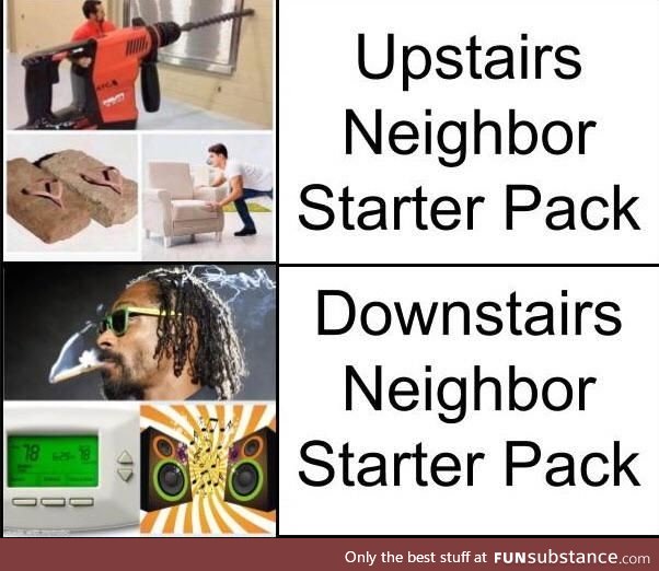 Upstairs vs Downstairs Neighbors