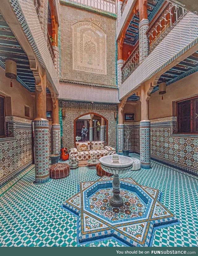 Mosaic in Moroccan architecture