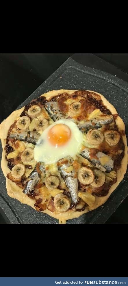 This delicous pizza I made