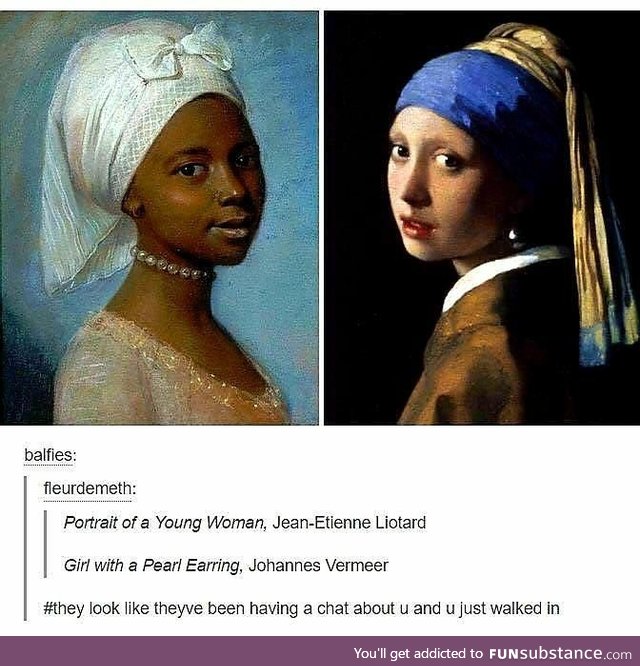 Portrait of a young girl with a pearl earring