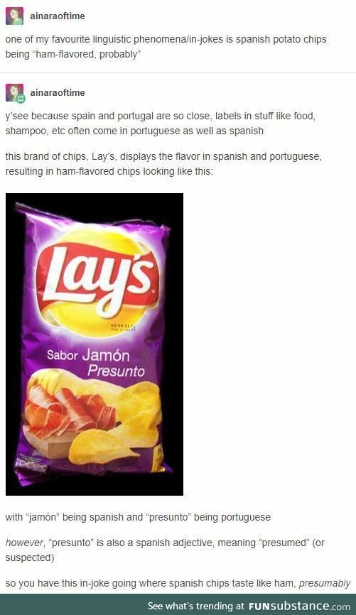Lays Mystery Meat Chips [Ham flavoured, probably]