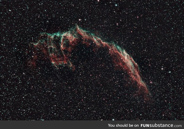 Took this pic of the Veil Nebula last night