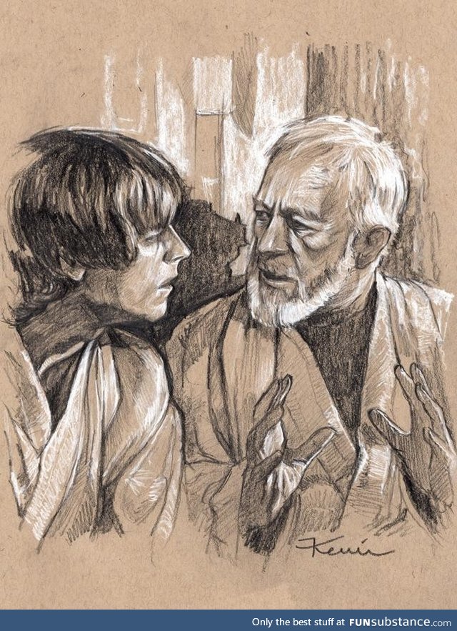 Drawing I finished, from A New Hope