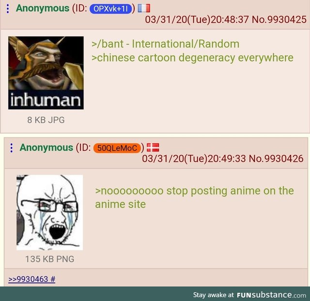 Anon sees Chinese cartoon degeneracy everywhere
