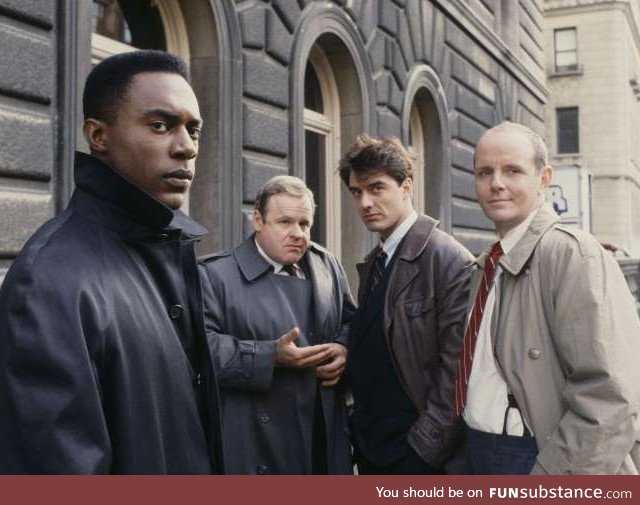 The cast of the first season of Law and Order. This picture is almost 30 years old