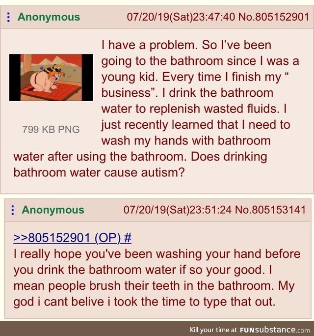 Anon asks for medical advice