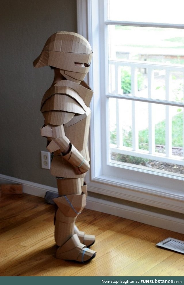 Cardboard kids armor