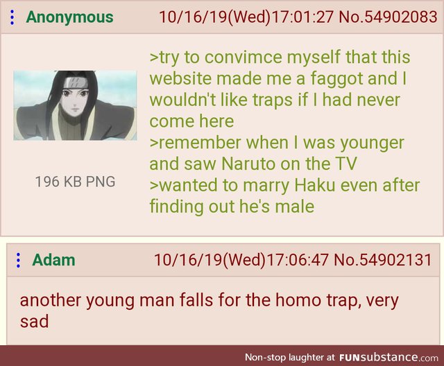 Anon falls for the homo trap