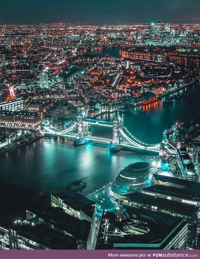 London during the night