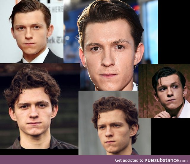 Why does Tom Holland look like he just drank something and won't swallow it?