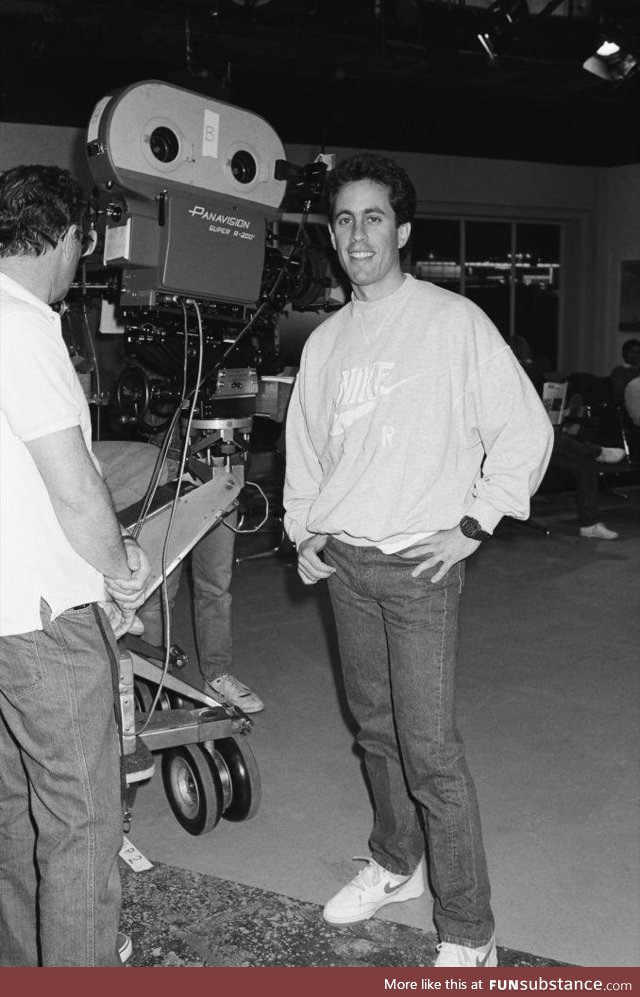 Jerry Seinfeld on the first day of filming ‟Seinfeld” - April 27, 1989