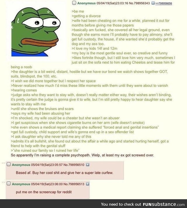 Anon has a based daughter