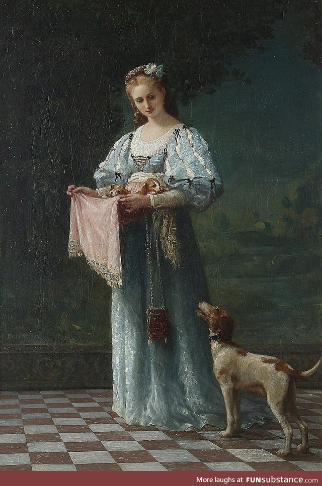 The New Litter, 1872, by Gustave Doyen, France