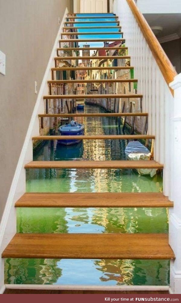Painted stairs