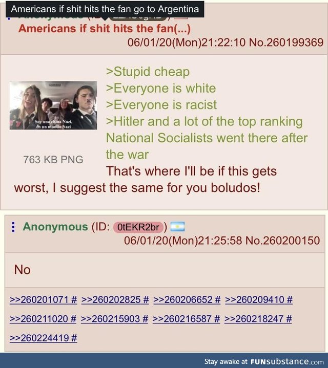 Argentinanon doesn’t want Amerimutts