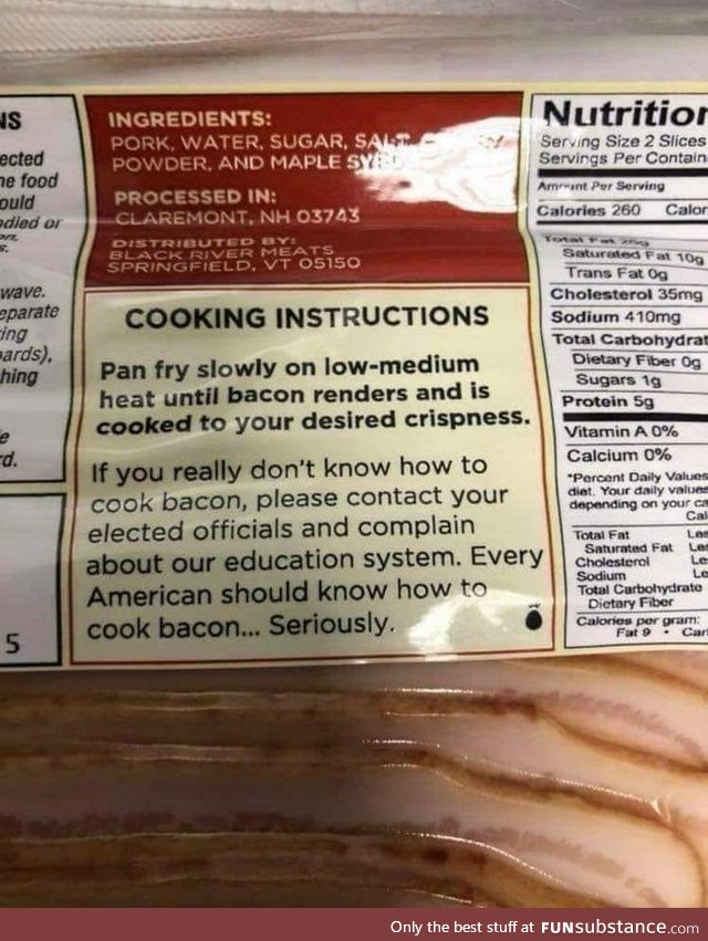 This package of bacon keeps it a little too real