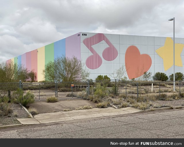 An abandoned Lisa Frank factory. RIP in Trapper Keeper