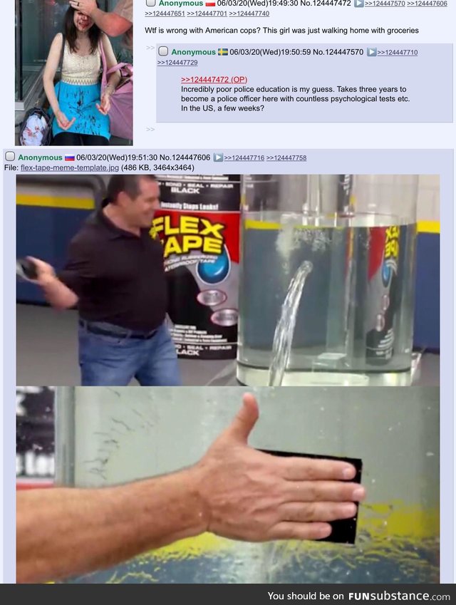 Anon helps with the power of flex tape