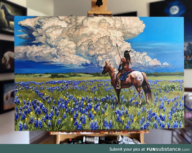 "Thunderheads", Oil on Canvas, 24x36"