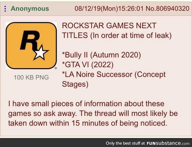 Anon leaks Rockstar projects