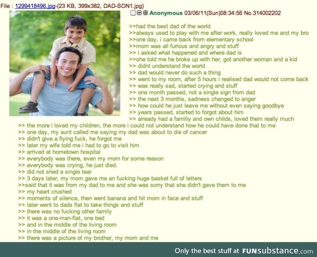 Anon and his dad