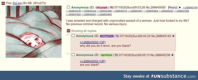 Anon might be black