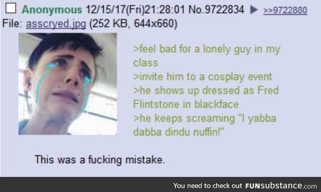 Anon made a Mistake