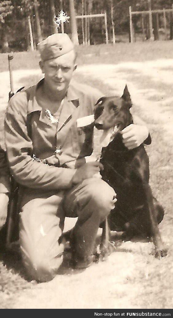 My badass grandpa used to train dogs in WWII