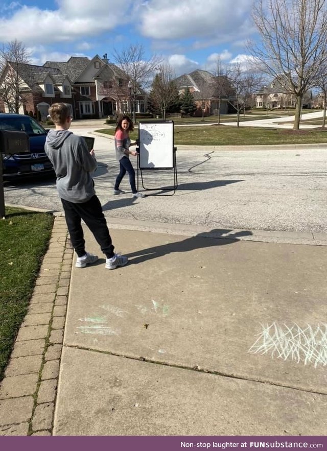Friend’s son had trouble e-learning algebra. Teacher showed up in the driveway with a