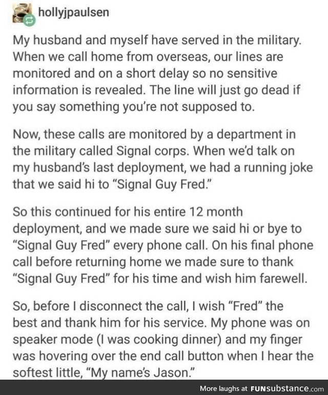 "signal guy fred"
