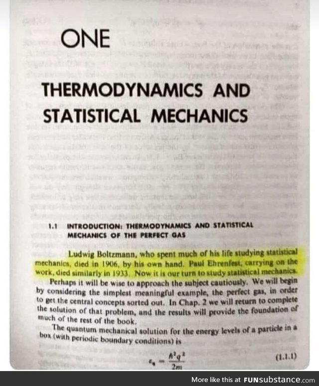 My body is ready for thermodynamics and statistical mechanics