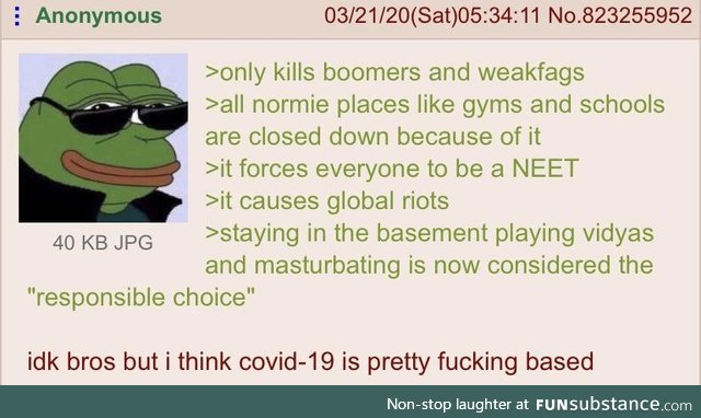 Anon discusses the pandemic