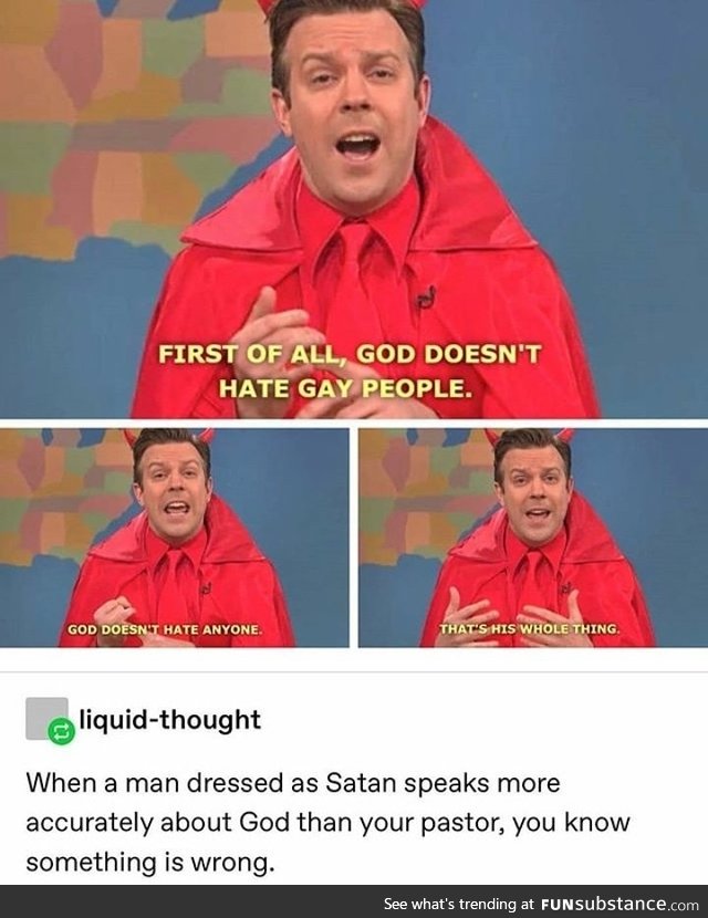 Satan describes the love of god