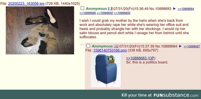 Anon is on the wrong board