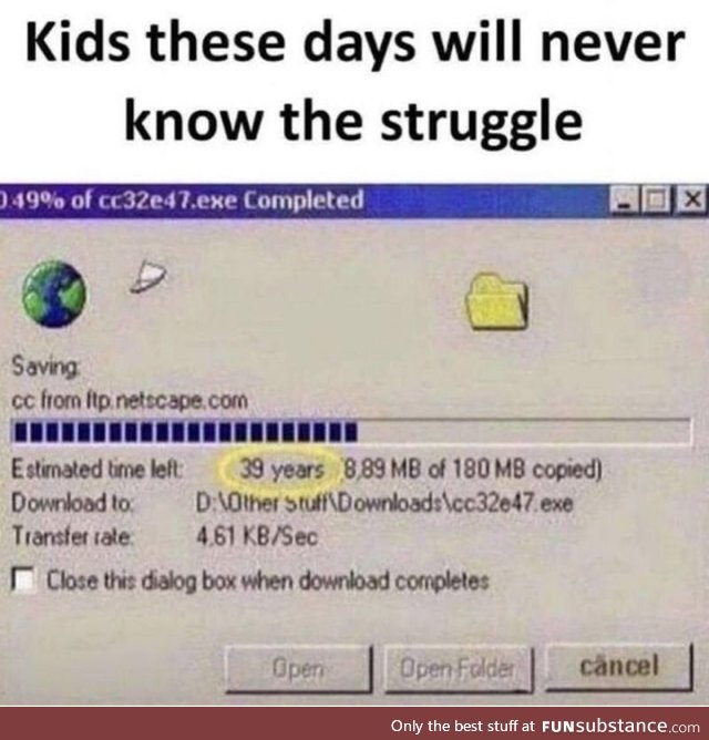 They will never know the struggle