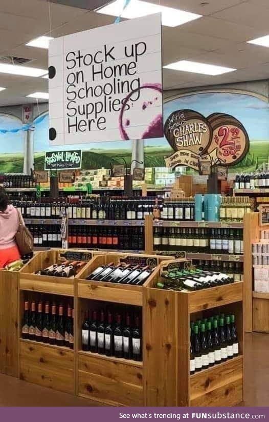 Essential home schooling supplies at Trader Joe's