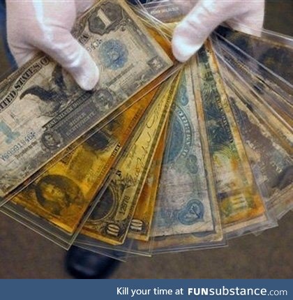Dolla dolla bills recovered from The Titanic, allegedly