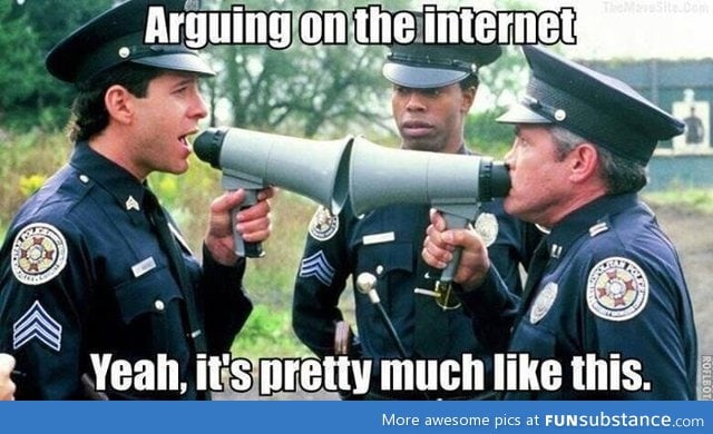 Arguing on the internet