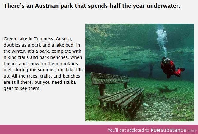 A park that spends half a year underwater