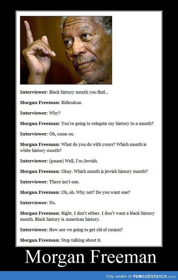 Morgan Freeman on racism