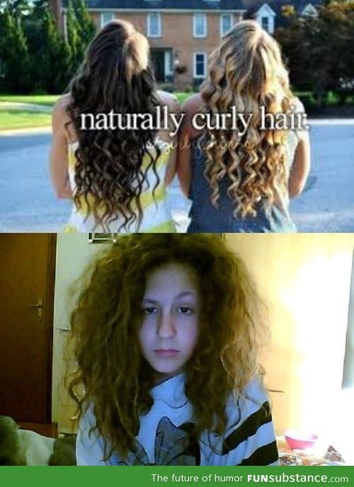 Naturally curly hairs!