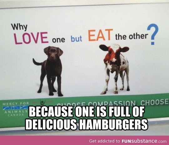 Love one, eat the other