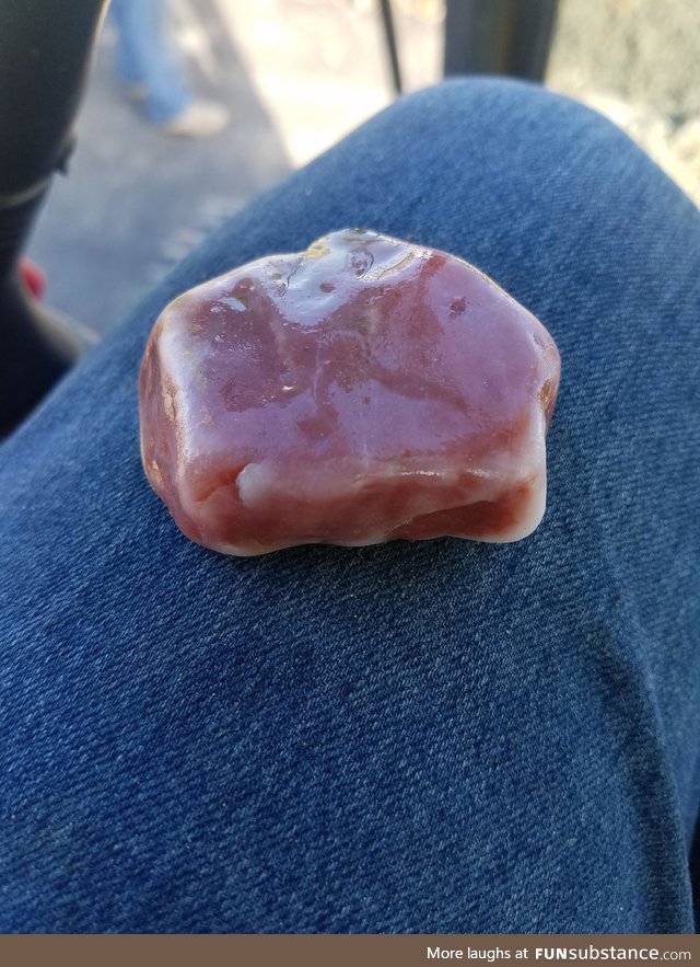 Raw chicken in rock format