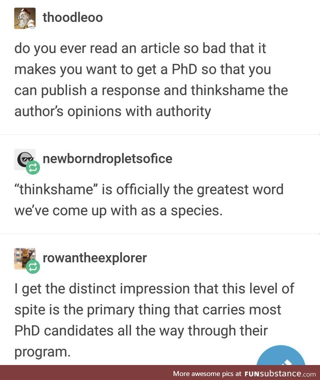 One PhD to rule them all, Doctor